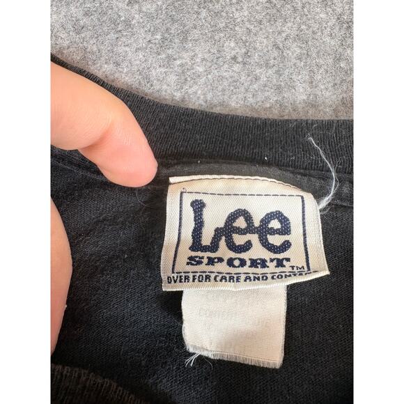 Vintage 90s Chicago White Sox T Shirt Mens L Black Lee Sport American League MLB - Picture 4 of 6